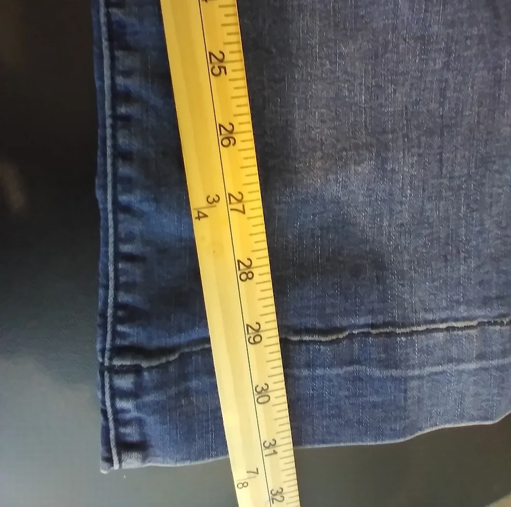 Sneak Peek Womens Wide Leg Denim Jean Size 28 Streatwear Western - Picture 4 of 10